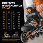 Apollo - Rolki Air Flow X2 Inline - pomarańczowy - 45