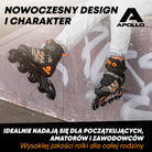 Apollo - Rolki Air Flow X2 Inline - pomarańczowy - 45