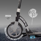 Apollo - Hulajnoga miejska Apollo „Hurricane” z amortyzacją - Czarny Srebrny