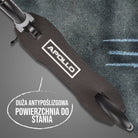 Apollo - Hulajnoga miejska Apollo „Hurricane” z amortyzacją - Czarny Srebrny