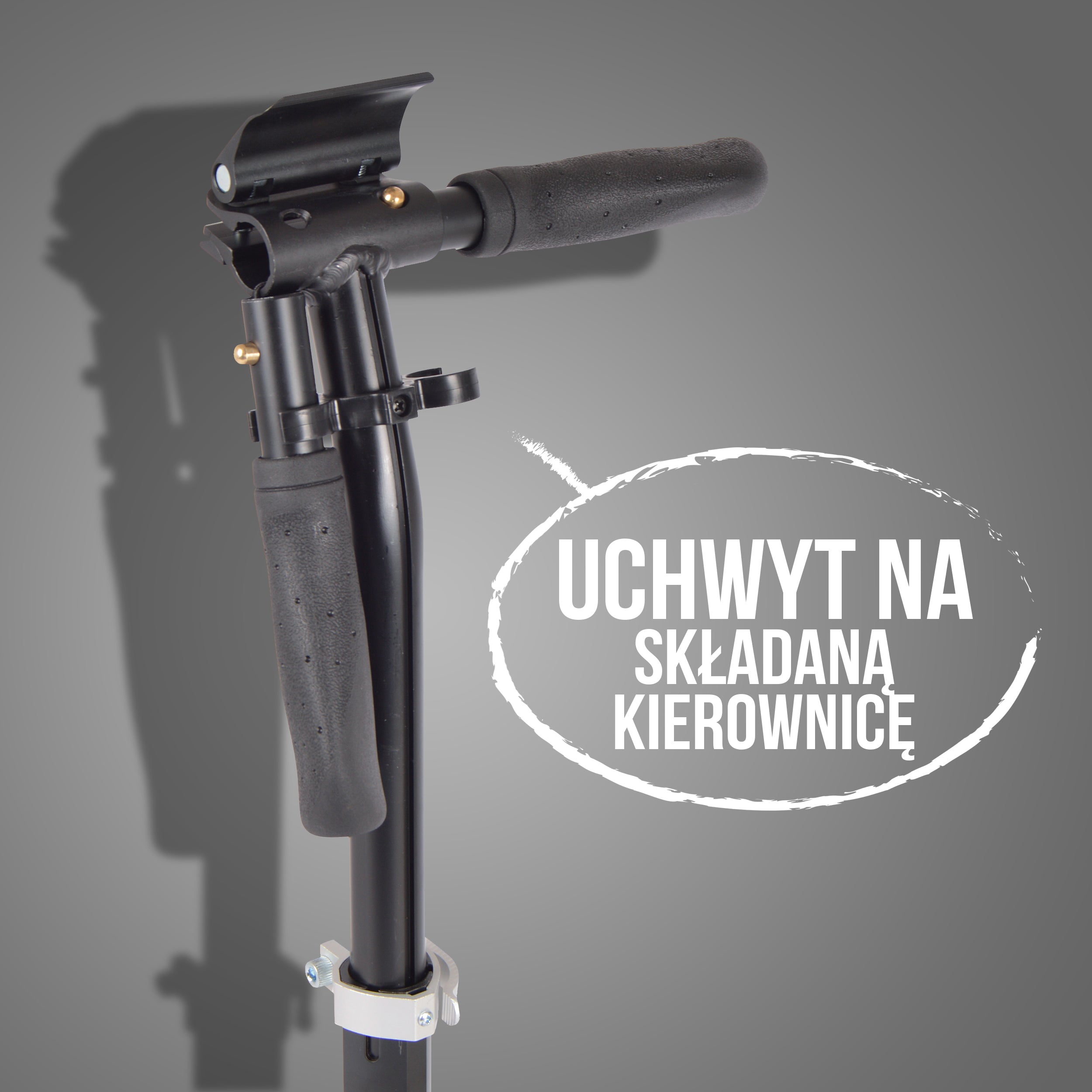 Apollo - Hulajnoga miejska Apollo „Hurricane” z amortyzacją - Czarny Srebrny