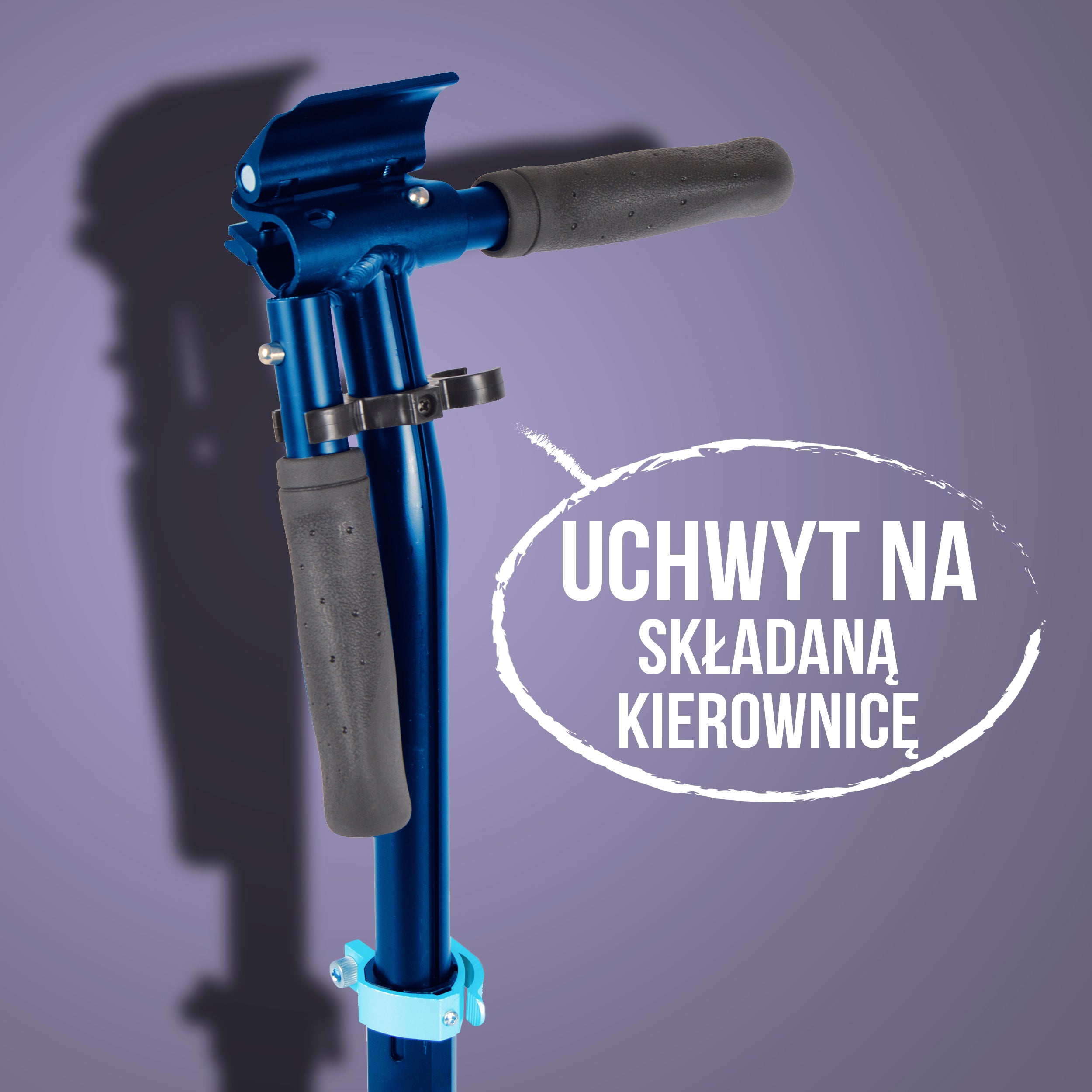 Apollo - Hulajnoga miejska Apollo „Hurricane” z amortyzacją - Niebieski Wielokolorowy