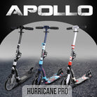 Apollo - Hulajnoga miejska Apollo „Hurricane” z amortyzacją - Czarny Srebrny