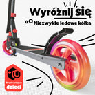 Apollo - Hulajnoga miejska z amortyzacją „Skyracer” składana, z regulowaną wysokością kierownicy koła 145mm - Pomarańczowy