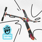 Apollo - Hulajnoga miejska z amortyzacją „Skyracer” składana, z regulowaną wysokością kierownicy koła 145mm - Pomarańczowy