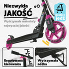 Apollo - Hulajnoga miejska z amortyzacją „Skyracer” składana, z regulowaną wysokością kierownicy koła 145mm - Wielokolorowy