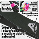 Apollo - Hulajnoga miejska z amortyzacją „Skyracer” składana, z regulowaną wysokością kierownicy koła 145mm - Wielokolorowy