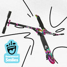 Apollo - Hulajnoga miejska z amortyzacją „Skyracer” składana, z regulowaną wysokością kierownicy koła 145mm - Wielokolorowy