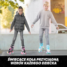 Apollo - Super Quad regulowane wrotki dla dzieci - różowy - L (39-42)