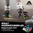 Apollo - Super Quad regulowane wrotki dla dzieci - czarny - L (39-42)
