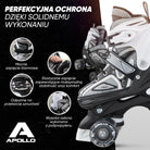 Apollo - Super Quad regulowane wrotki dla dzieci - czarny - L (39-42)