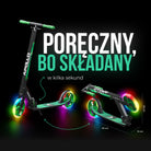 Apollo - Składana hulajnoga miejska dla dzieci „Phantom” z regulowaną wysokością kierownicy - Meteor