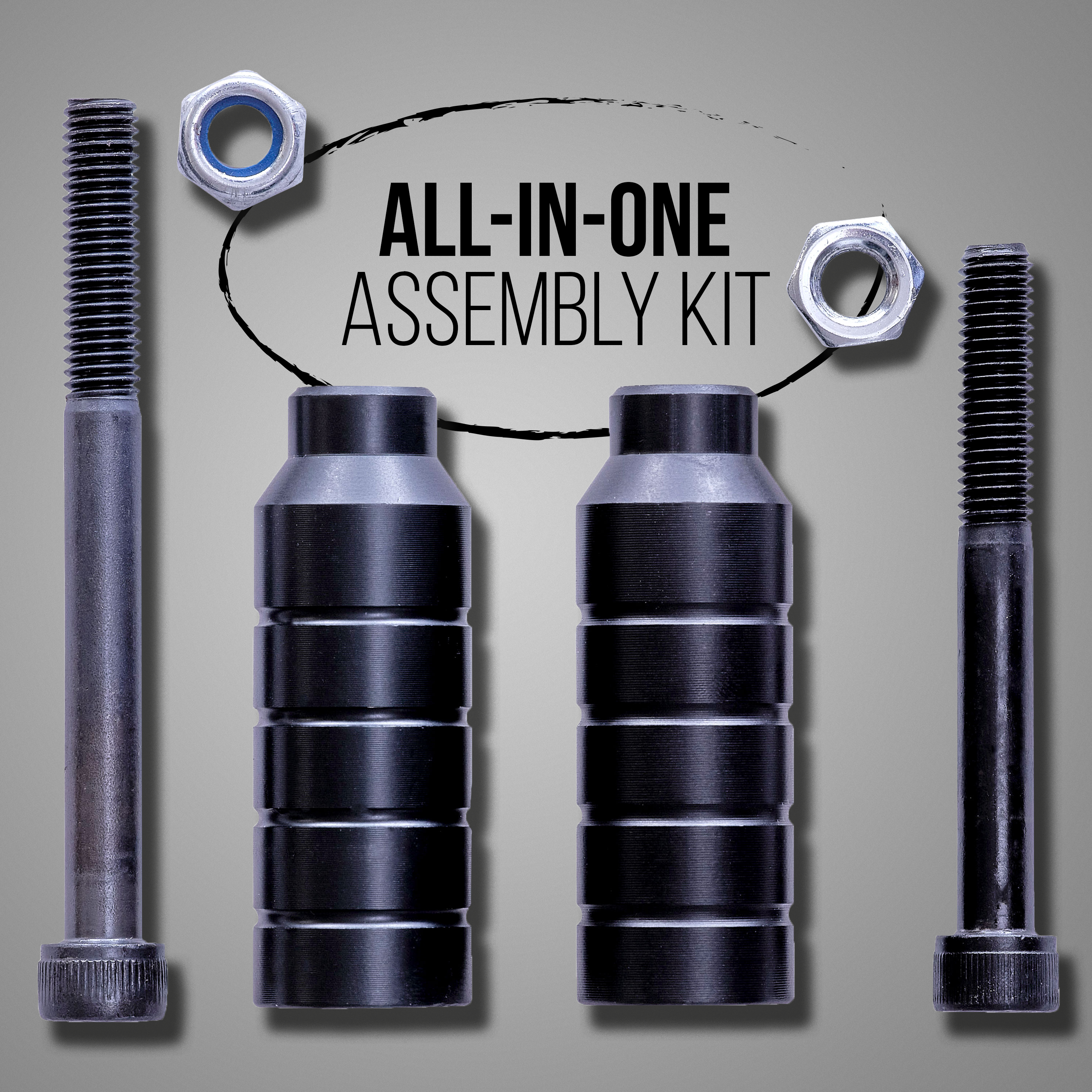 Apollo Funsport PL - Pegi do hulajnogi wyczynowej Apollo 13,5 x 2 cm, profesjonalne stalowe bolce antypoślizgowe -