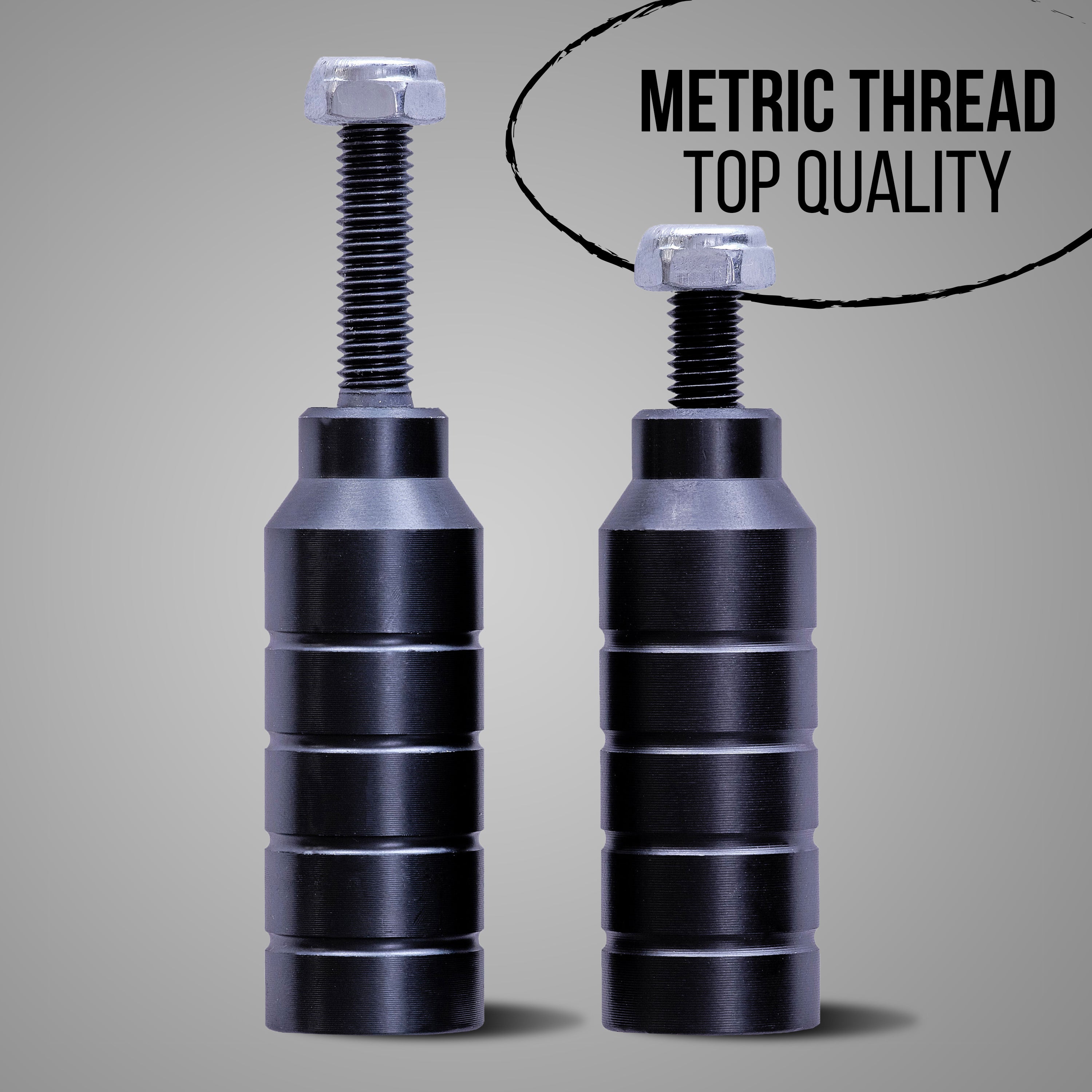 Apollo Funsport PL - Pegi do hulajnogi wyczynowej Apollo 13,5 x 2 cm, profesjonalne stalowe bolce antypoślizgowe -