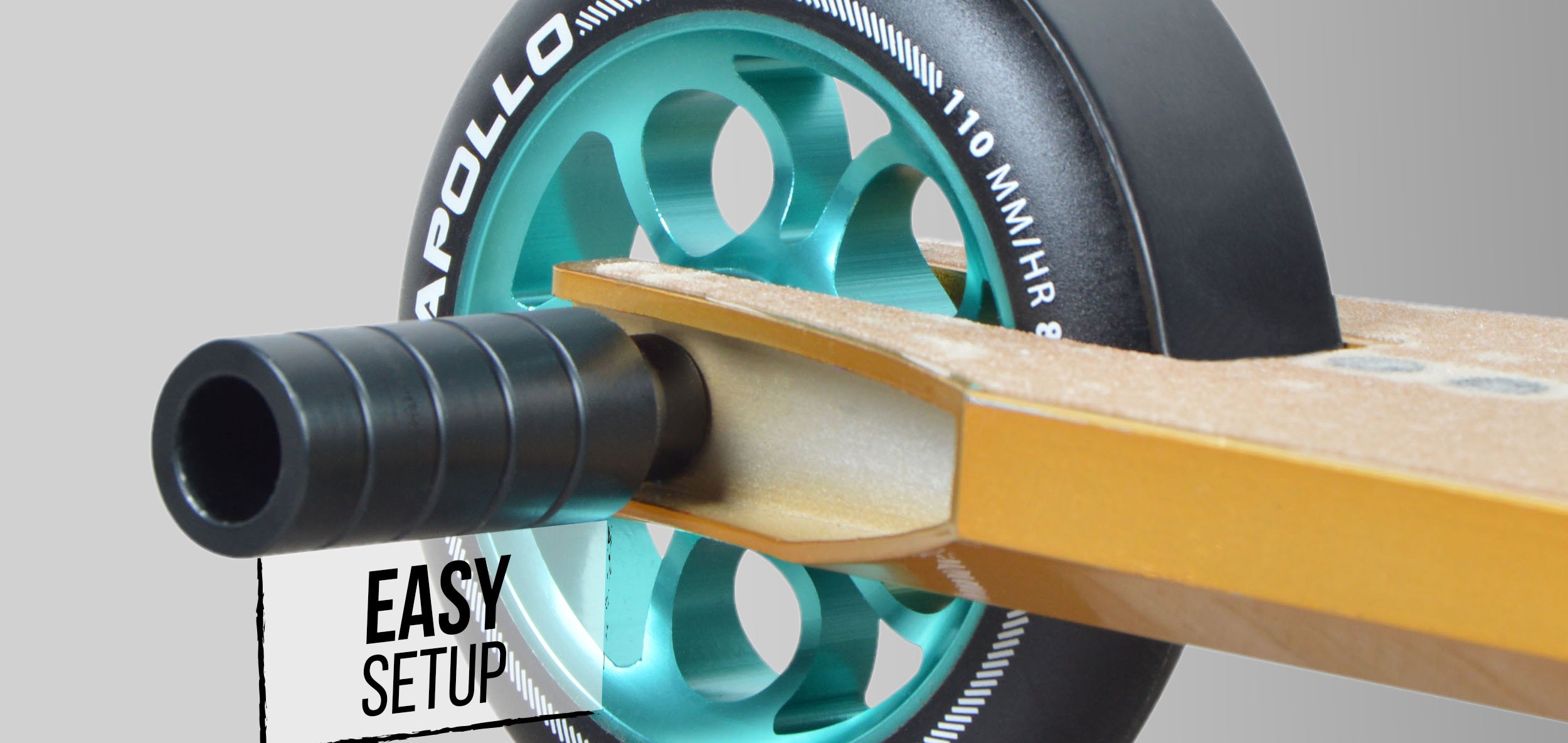 Apollo Funsport PL - Pegi do hulajnogi wyczynowej Apollo 13,5 x 2 cm, profesjonalne stalowe bolce antypoślizgowe -