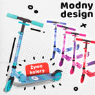 Apollo - Hulajnoga miejska„Moonracer” LED dla dzieci z amortyzacją - Jasnoniebieski