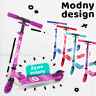 Apollo - Hulajnoga miejska„Moonracer” LED dla dzieci z amortyzacją - Fioletowy