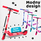 Apollo - Hulajnoga miejska„Moonracer” LED dla dzieci z amortyzacją - Czerwony