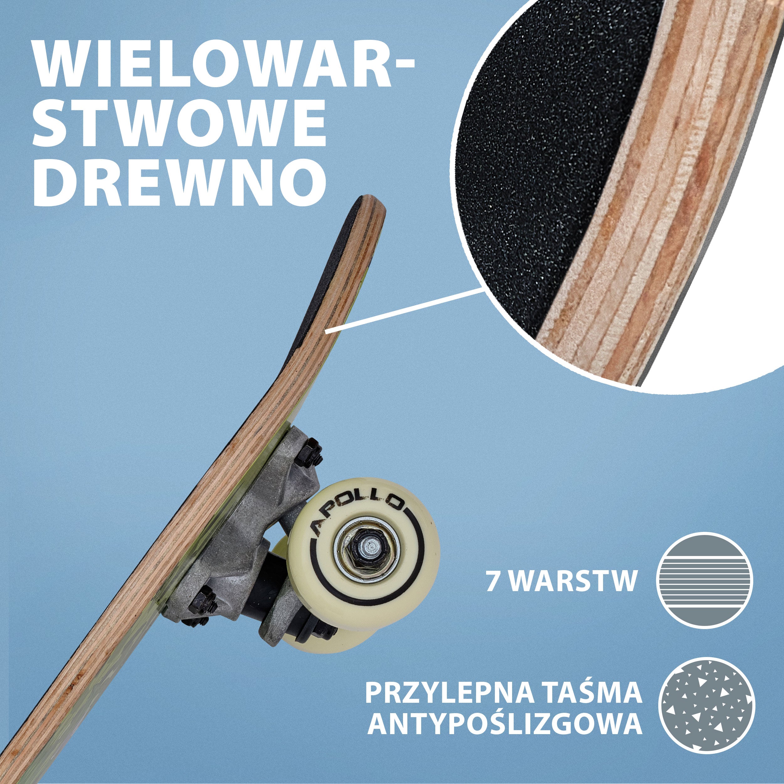 Apollo - Dziecięca deskorolka - "Monkey Man" - 51 cm - Monkey Man