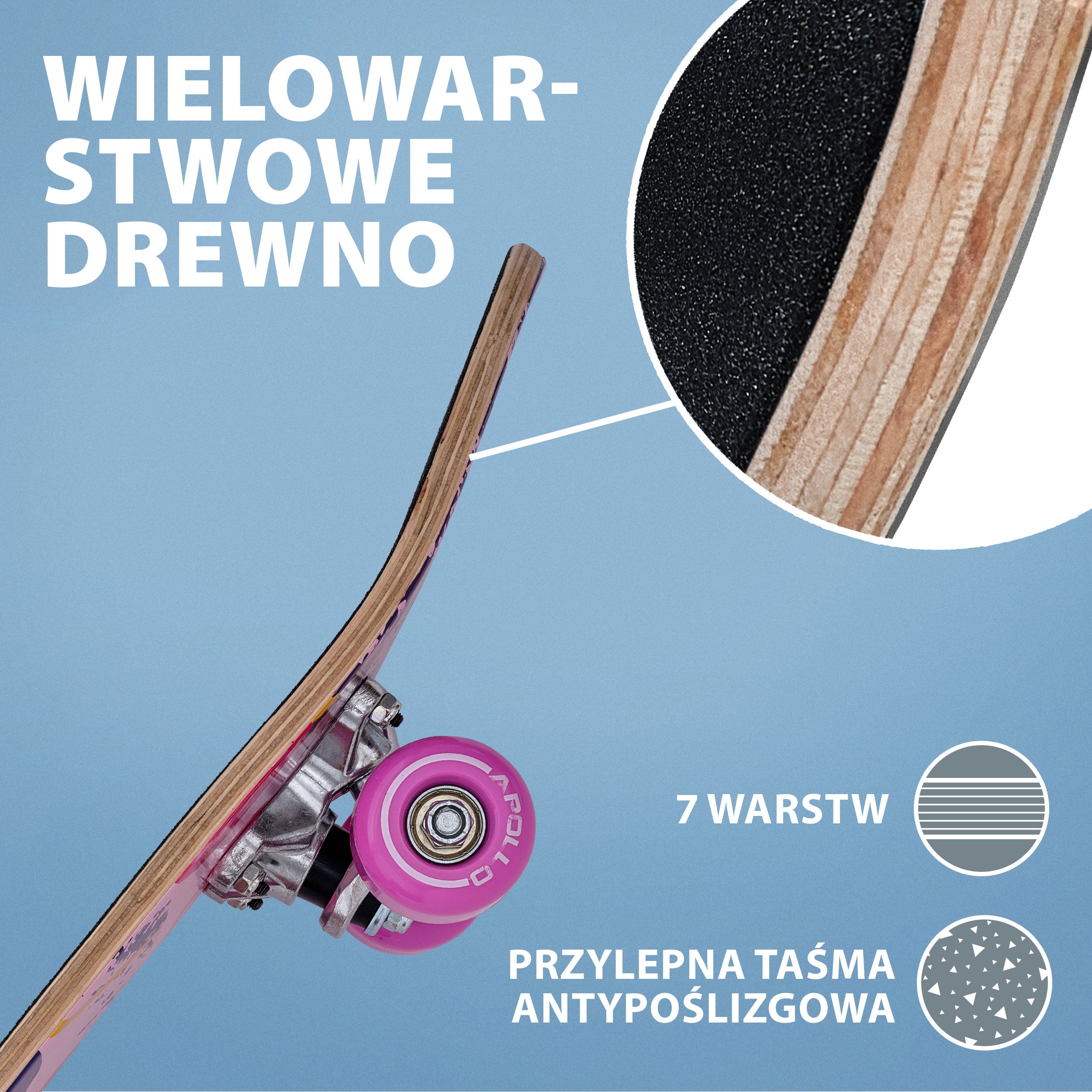 Apollo - Dziecięca deskorolka - "Graffiti" - 61 cm - Graffiti