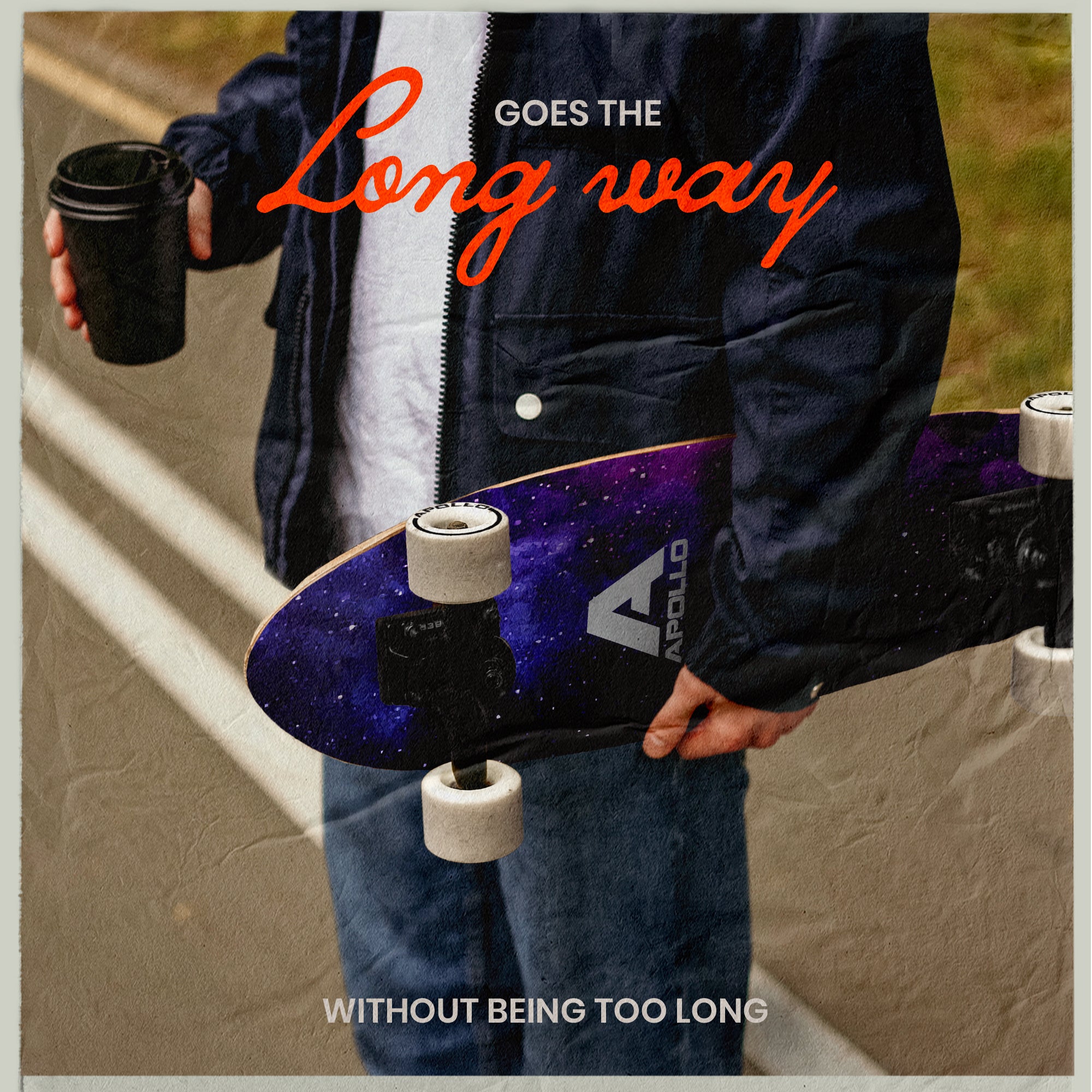 Apollo - Mini-Longboard - "Nebula Midi" - 27" Midi Cruiser - Nebula