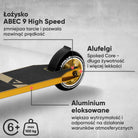 Apollo - Hulajnoga stunt "Star Pro" wysokiej jakości anodowana profesjonalna hulajnoga stunt - Złoty