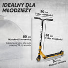 Apollo - Hulajnoga stunt "Star Pro" wysokiej jakości anodowana profesjonalna hulajnoga stunt - Złoty