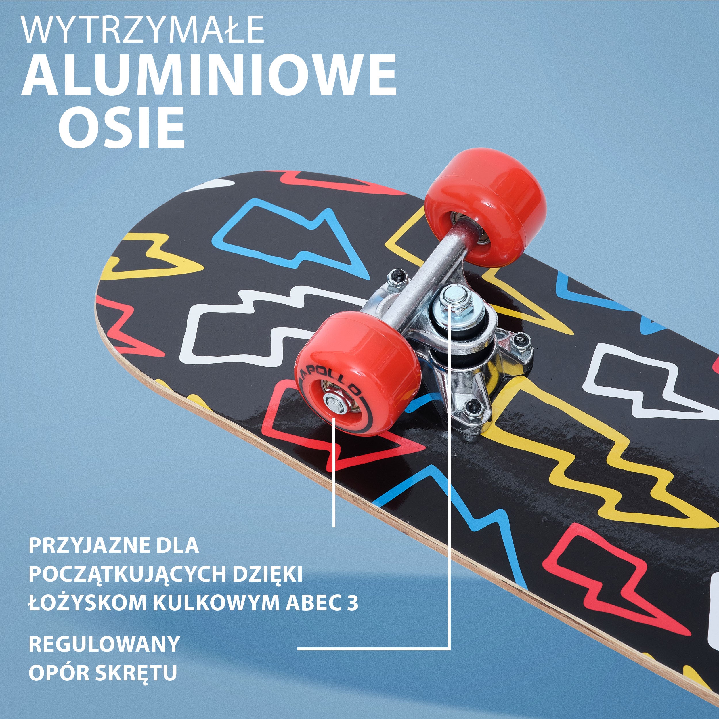 Apollo - Dziecięca deskorolka - "Flash" - 61 cm - Flash