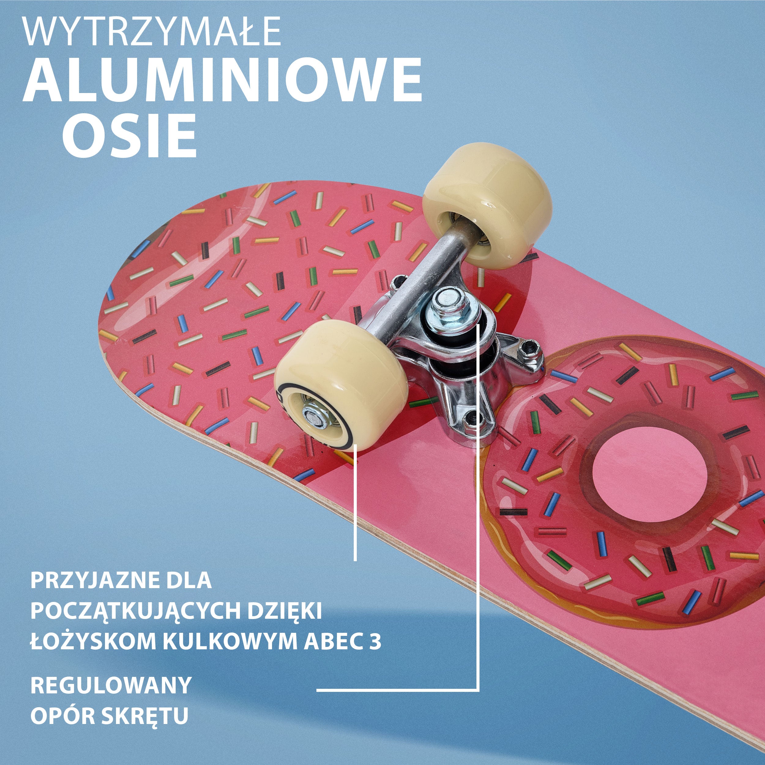 Apollo - Dziecięca deskorolka - "Donut" - 61 cm - Donut