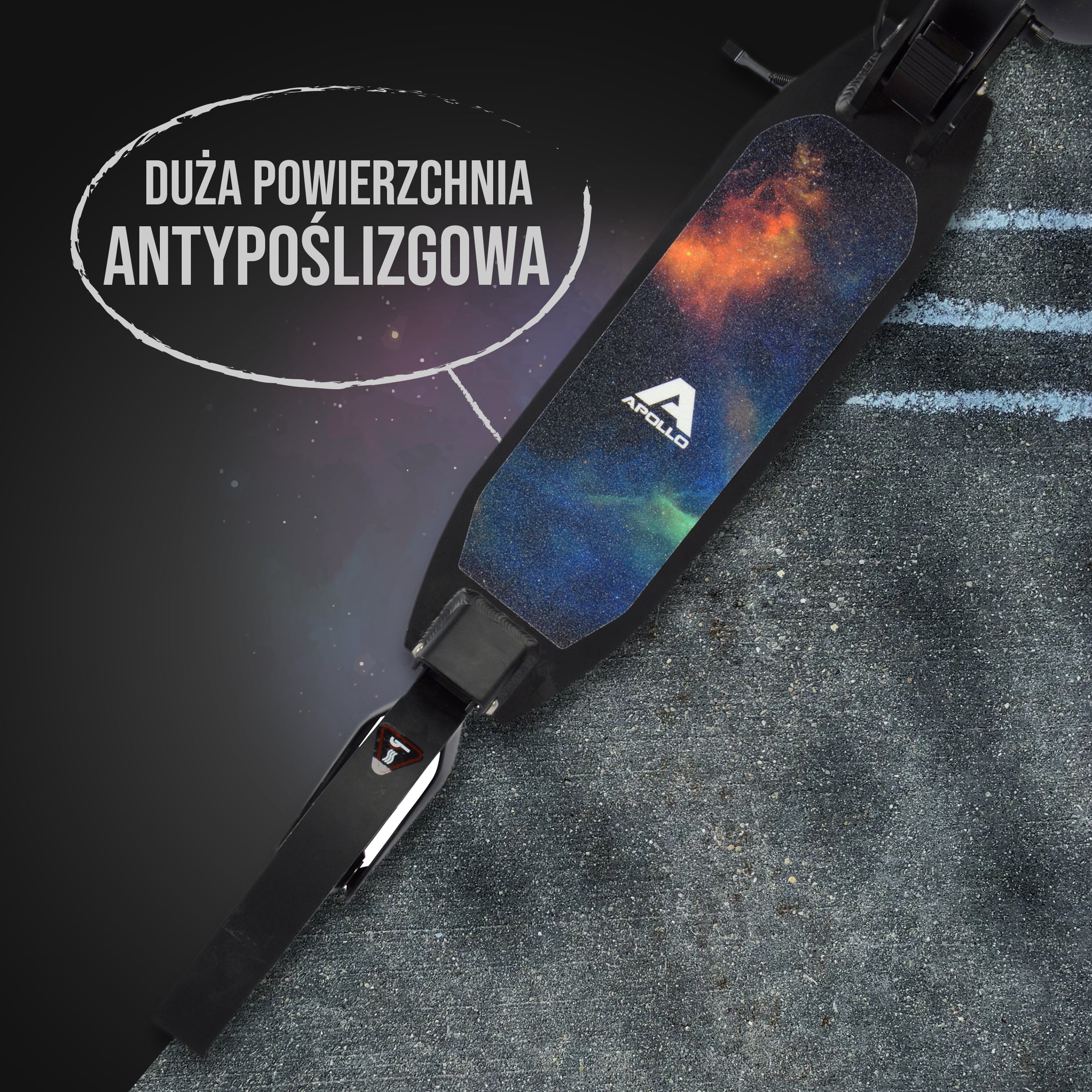Apollo - Składana i regulowana hulajnoga miejska „Spectre” - Luksusowy Cityroller z podwójnym zawieszeniem - Galaxy