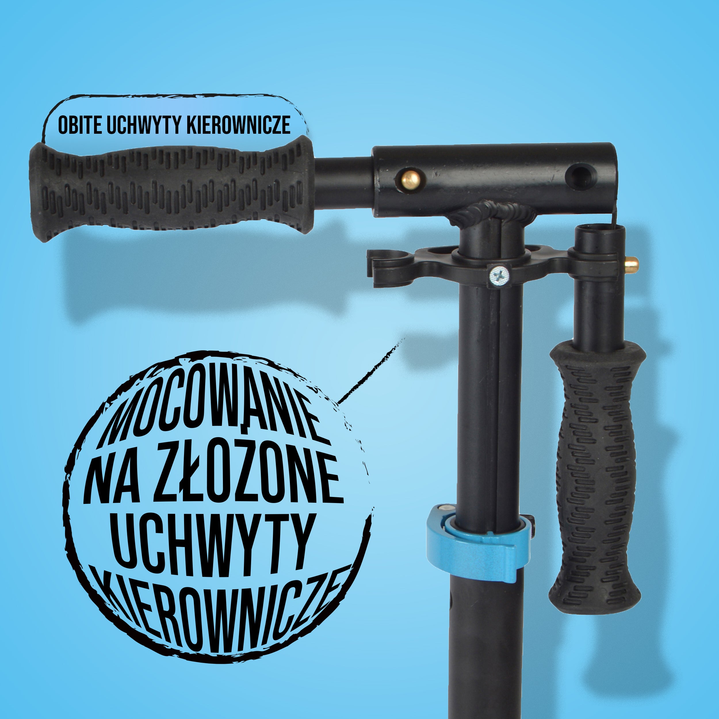 Apollo - Składana i regulowana hulajnoga miejska „Spectre” - Luksusowy Cityroller z podwójnym zawieszeniem - Niebieski