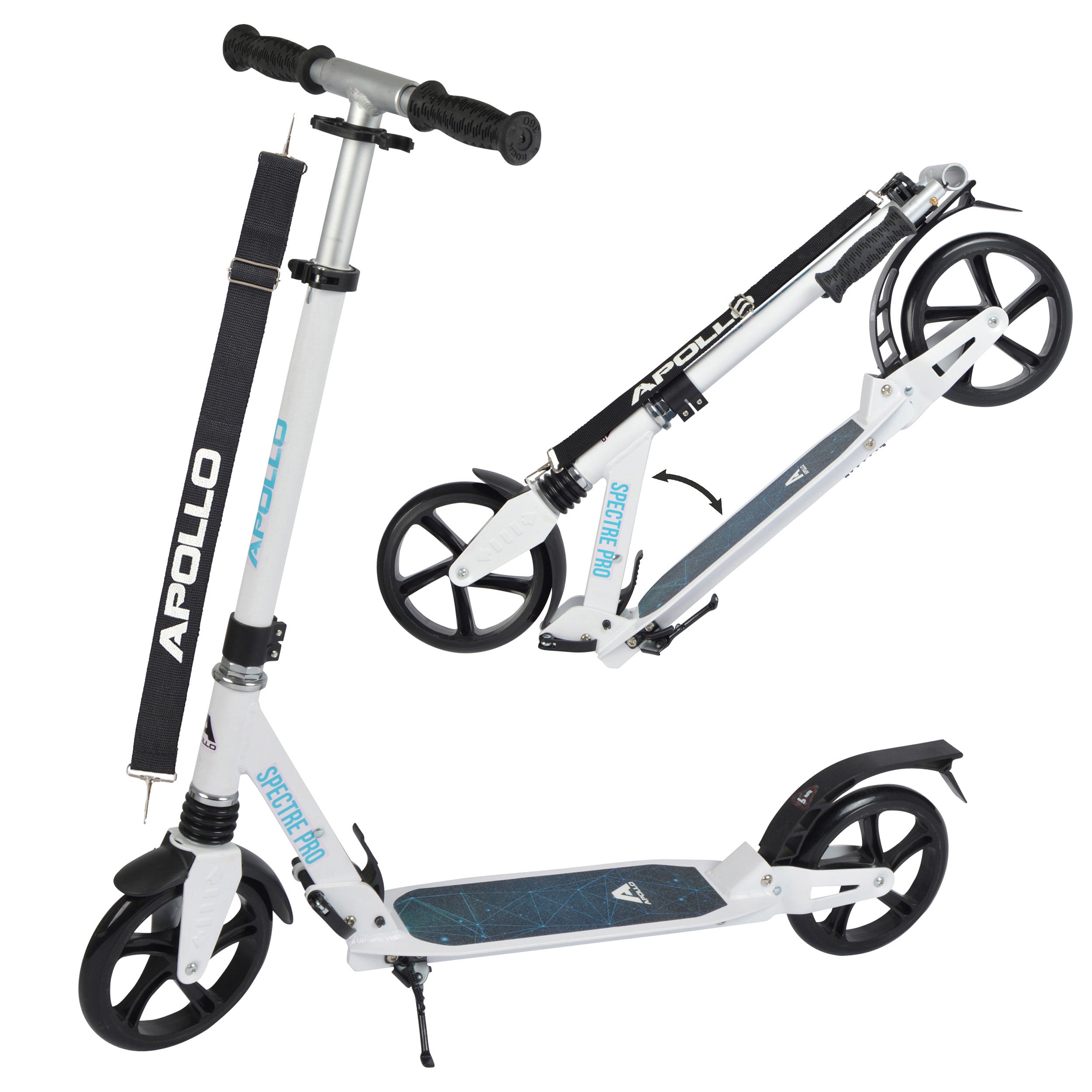 Apollo - Składana i regulowana hulajnoga miejska „Spectre” - Luksusowy Cityroller z podwójnym zawieszeniem - Sphere