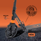 Apollo - Składana i regulowana hulajnoga miejska „Spectre” - Luksusowy Cityroller z podwójnym zawieszeniem - Pomarańczowy