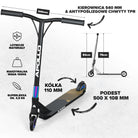Apollo - High-end hulajnoga stunt "Genesis Pro X" z łożyskami ABEC 9 - Tęczowy