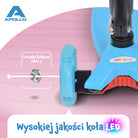 Apollo - Hulajnoga dla dzieci Apollo LED - w różnych kolorach - Niebieski