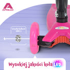 Apollo - Hulajnoga dla dzieci Apollo LED - w różnych kolorach - Różowy