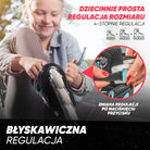 Apollo - Super Blade - Regulowane rolki - turkus - L (39-42)