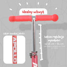 Apollo - Hulajnoga dla dzieci Apollo LED - w różnych kolorach - Czerwony