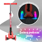 Apollo - Hulajnoga dla dzieci Apollo LED - w różnych kolorach - Czerwony