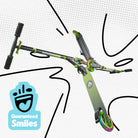 Apollo - Hulajnoga miejska z amortyzacją „Skyracer” składana, z regulowaną wysokością kierownicy koła 145mm - Zielony Szary