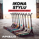 Apollo - Hulajnoga stunt „Genius Pro" - wytrzymała hulajnoga dla dzieci z łożyskami ABEC 9 - Czerwony