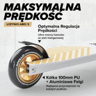 Apollo - Hulajnoga stunt „Genius Pro" - wytrzymała hulajnoga dla dzieci z łożyskami ABEC 9 - Biały Złoty