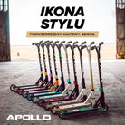 Apollo - Hulajnoga stunt „Genius Pro" - wytrzymała hulajnoga dla dzieci z łożyskami ABEC 9 - Biały Złoty