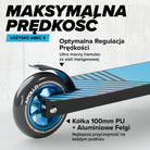 Apollo - Hulajnoga stunt „Genius Pro" - wytrzymała hulajnoga dla dzieci z łożyskami ABEC 9 - Czarny Niebieski