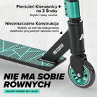 Apollo - Hulajnoga stunt „Genius Pro" - wytrzymała hulajnoga dla dzieci z łożyskami ABEC 9 - Czarny Zielony