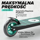 Apollo - Hulajnoga stunt „Genius Pro" - wytrzymała hulajnoga dla dzieci z łożyskami ABEC 9 - Czarny Zielony