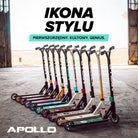 Apollo - Hulajnoga stunt „Genius Pro" - wytrzymała hulajnoga dla dzieci z łożyskami ABEC 9 - Czarny Zielony