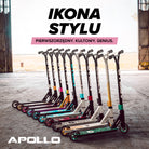 Apollo - Hulajnoga stunt „Genius Pro" - wytrzymała hulajnoga dla dzieci z łożyskami ABEC 9 - Czarny Różowy