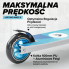 Apollo - Hulajnoga stunt „Genius Pro" - wytrzymała hulajnoga dla dzieci z łożyskami ABEC 9 - Biały Niebieski