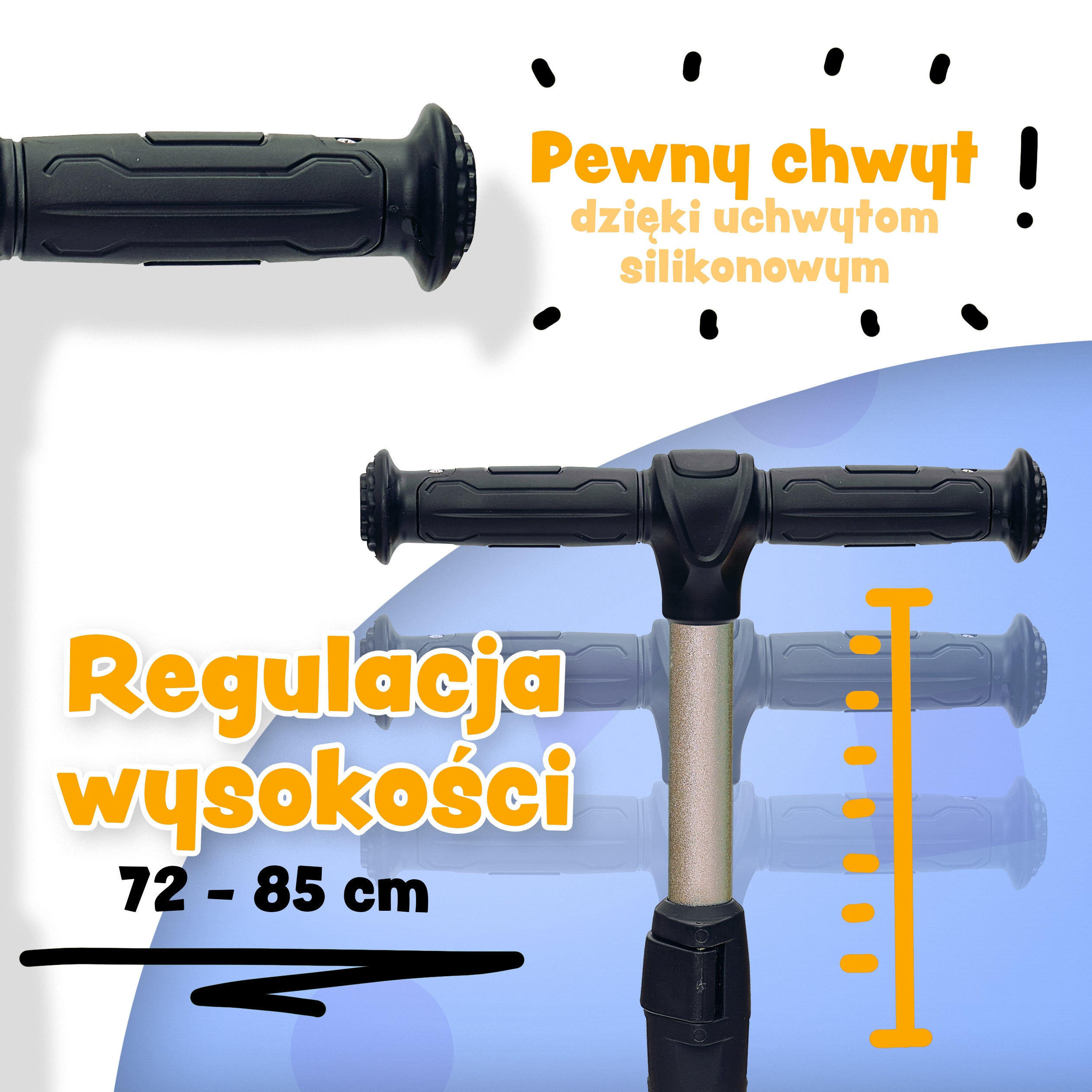 Apollo - Hulajnoga dla dzieci "KidsPro4" składana hulajnoga LED - Czarny